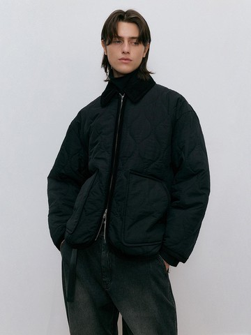 Quilted jacket (black)