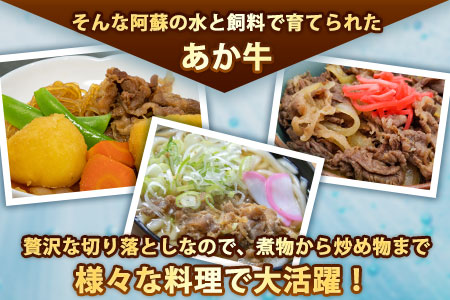 あか牛 切り落とし 500g 肉のみやべ《90日以内に順次出荷(土日祝除く)》モモ バラ カタ 熊本県産 熊本県 御船町