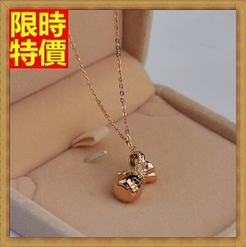 現貨+預購 玫瑰金項鍊吊墜-招財聚財生日禮物錢袋流行飾品71x50【獨家進口】【米蘭精品】