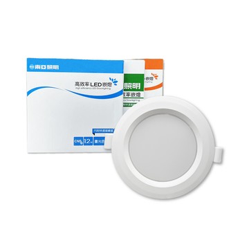 TOA 崁孔 12 公分 12W LED 崁燈 嵌燈 ( 白光 黃光 自然光 ） 天花板燈 投射燈 客廳 玄關 走道 【4入組】