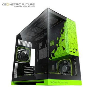 Geometric Future 幾何未來 Model 3 哪吒 玻璃海景 5風扇版 黑綠