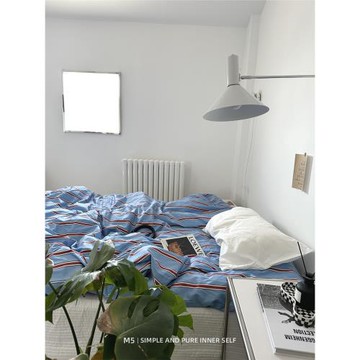 簡約全棉純棉單個被套雙人200x230單獨單件150x200單人1.5米被罩