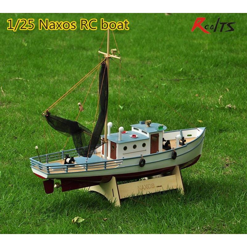 NIDALE モデルスケール 1/25 NAXOS Rc 船コントロール 木製ボート SC