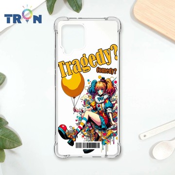 TRON 三星 A42 普普風小丑系列 四角防摔載具殼 軟殼 手機殼
