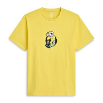 Converse Minions Tee 短袖 女款 黃色 小小兵 聯名 印花 T恤 CVM6T226-YEL