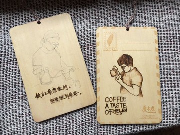 原木燒/人像燒刻明信片/聖誕節