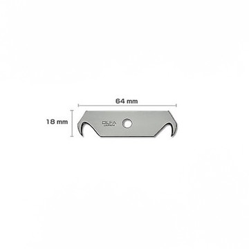 日本 OLFA 安全工作刀勾型刀片 2片/包 XB108F HOB-2