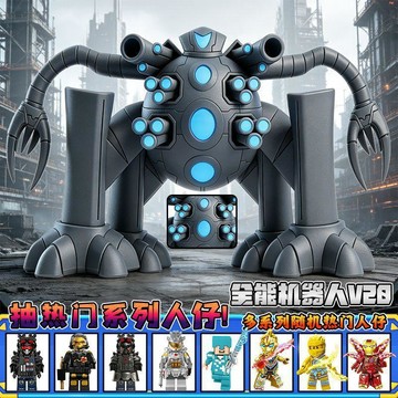 【臺灣-出貨】【送贈品】爆款3D打印全能機器人超人總動員周邊手辦模型擺件全套形態玩具男DJIO