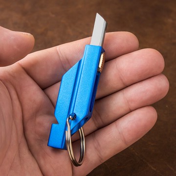 口哨拆快遞開箱小刀鑰匙扣掛件創意個性汽車鏈鎖匙圈環男隨身工具