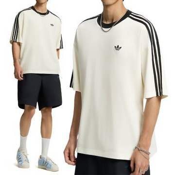 Adidas Ovsz Tee U White 男款 女款 白色 三葉草 寬鬆 T恤 運動 休閒 短袖 KT7777