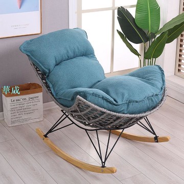 搖椅 rocking chair 北歐風高級感輕奢搖搖椅懶人沙發午睡龍蝦椅子可躺