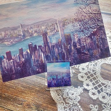 香港風景萬用夾-太平山上