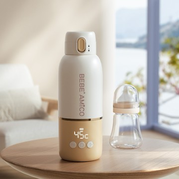 【安琪兒婦嬰百貨】BEBE' AMICO 不鏽鋼智能溫控恆溫保溫瓶350ml