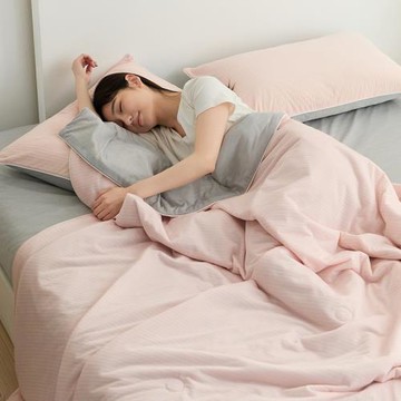 無印風涼感冰絲夏被單人1.5米A類黑科技涼感冰皮被雙人2米空調被