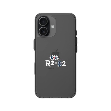 iPhone 17 Clear (相機按鈕) 酷墨灰 - 迪士尼-星際大戰 Star Wars - R2D2-剪紙系列
