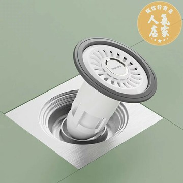 地漏 防臭地漏 不鏽鋼地漏 衛生間地漏防臭器下水道返臭反味堵口神器家用廁所防蟲密封芯通用