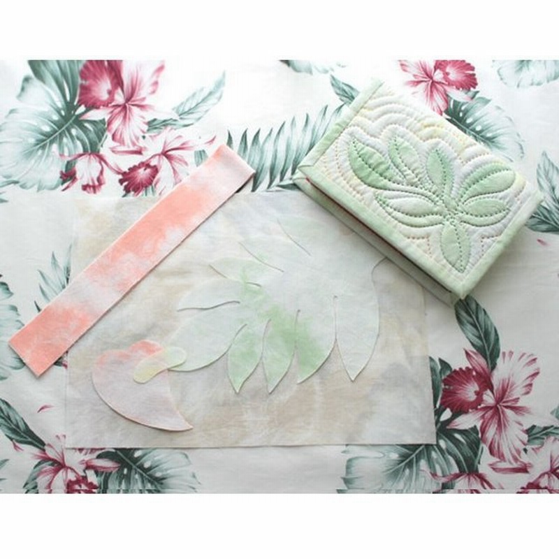 ハワイアンキルト手作りキット アンスリウムのブックカバー S 通販 Lineポイント最大0 5 Get Lineショッピング