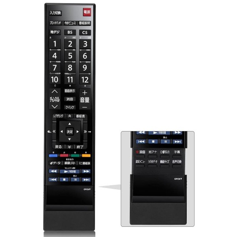 送料無料/新品】 リモコン CT-90460 代用リモコン CT-90467 CT-90479 PerFascin テレビ CT CT-