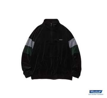 Radiall Push Stand Collared Sweatshirt L/S立領絲絨拉鍊衛衣