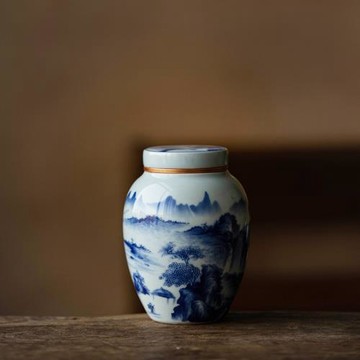 密封罐茶葉罐陶瓷禮品復古個人茶葉罐儲存茶葉陶瓷茶葉罐