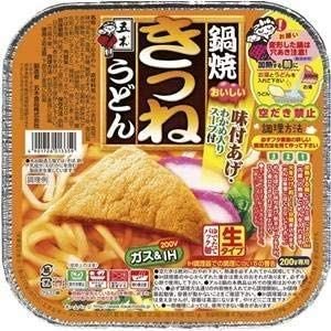 送料無料 五木食品 鍋焼　きつねうどん 1食210g×18個