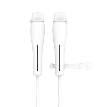 導線駭客 iPhone充電線Type-C/Lightning防塵矽膠保護套集線器 白4入