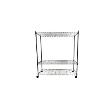 我塑我形 120 x 45 x 95 cm MIT耐重移動式萬用鐵力士鍍鉻三層收納架 置物架 鐵力士架 三層架