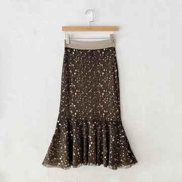 訂製系列-後開岔魚尾裙(金沙點點)