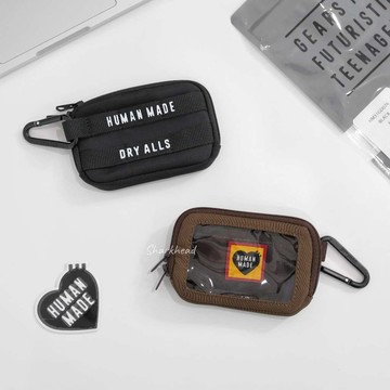 【Sharkhead】現貨 Human Made Military Card Case 卡片包 零錢包 附登山扣 黑色