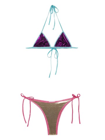 Oséree Metallic Triangle Set Clothing