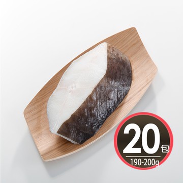 格陵蘭比目魚厚切片20片組(190-200g/片/包/無肚洞)