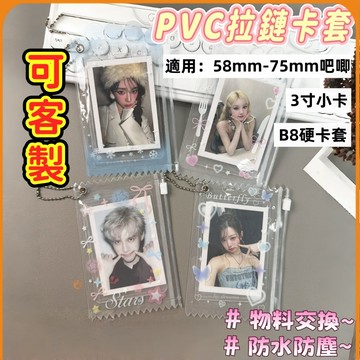 🟠ins卡套🟠3寸 拍立得 小卡卡套 專輯小卡 小卡展示袋 拉鏈袋 吧唧袋 谷子收納袋 明星小卡 透明卡套 卡片保護