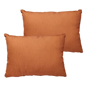 J&N 格紋緹花腰枕 2個  40 x 28cm  紫色