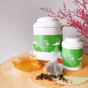 【無花不茶】經典原味茶-凍頂烏龍—3g三角茶包x10入_大圓罐裝