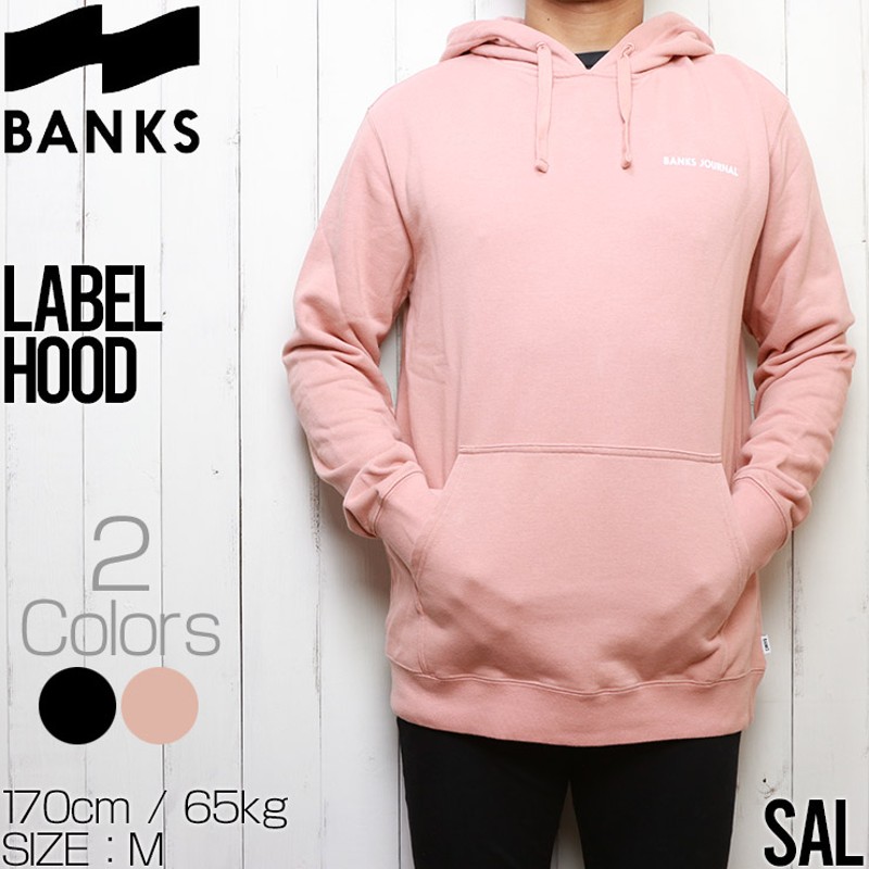 送料無料】BANKS バンクス LABEL HOOD GRAPHIC FLEECE プルオーバー