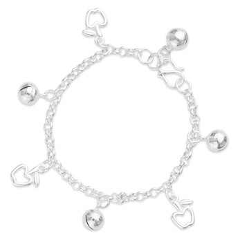 【童樂繪金飾】兒童純銀手鍊 果然平安 (彌月銀飾 滿月禮 足銀)