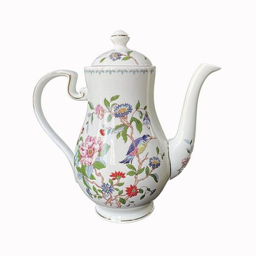 英國Aynsley 雀鳥系列 骨瓷約克咖啡壺1200ml