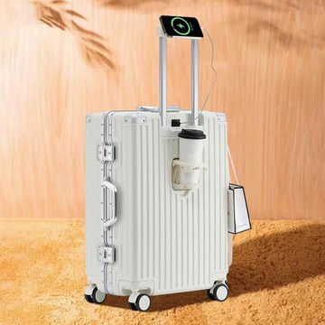 行李箱鋁框新款24拉桿箱萬向輪旅行箱26寸男女20登機密碼皮箱子28