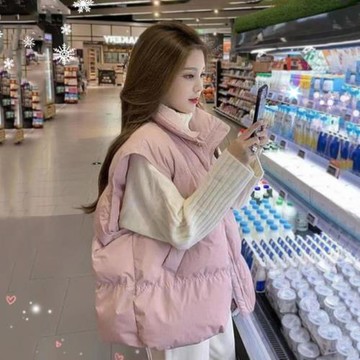 小香風羽絨棉馬甲女款2026新款秋冬季外穿爆款小個子保暖背心外套