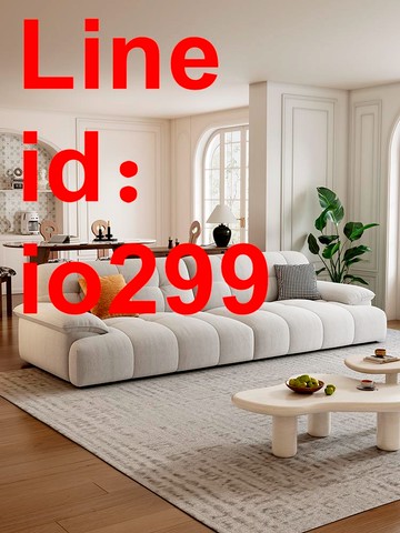 新款雪尼爾絨布沙發簡約現代客廳小戶型三四人位直排棉花糖沙發