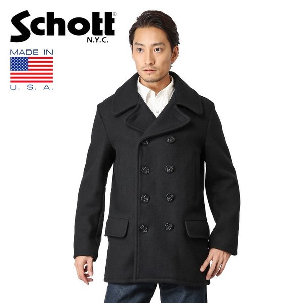 Schott ショット 7us 4ポケットミドル丈 ピーコート 7378 メンズ Pコート アウター ブルゾン アメカジ ブランド クーポン対象外 T 通販 Lineポイント最大0 5 Get Lineショッピング