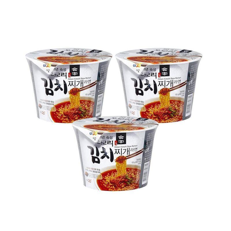 八道 Paldo GS25 オオモリ キムチチゲ カップラーメン 3個入   韓国食品   韓国ラーメン   レンジ電子調理器 ラーメン