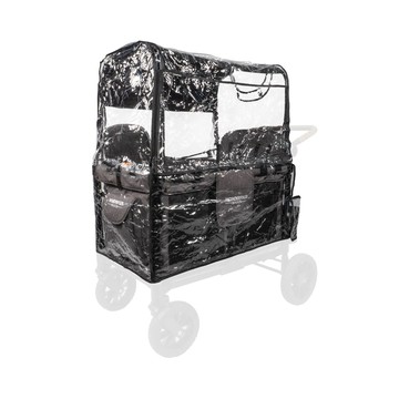 (左營)W2 Elite 菁英多功能雙人座嬰幼兒推車-雨罩