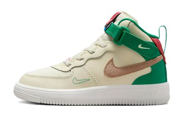 FORCE 1 MID EASYON SE PS COCONUT MILK STADIUM GREEN