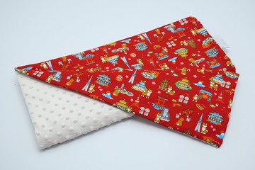 Hush Baby手工樂樂被/四季空調安撫毯(日本導遊柴犬 奶油白)