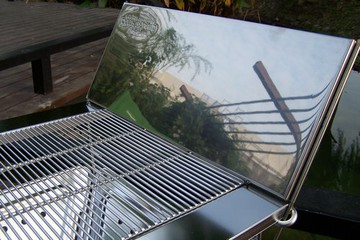 【露營趣】CAMP LAND RV-ST220BX 全套組 焚火台 專用 邊蝶翼置物台 邊桌 RV-ST220CT-BT