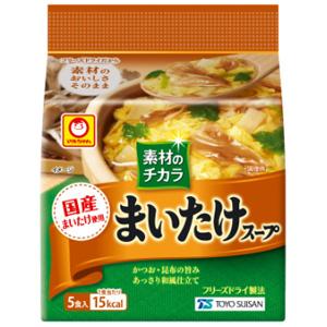 東洋水産 素材のチカラ まいたけスープ 5食入×12個 フリーズドライ ／食品