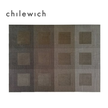 Chilewich 美國設計方Engineered Squares系列餐墊36*48cm-黑色