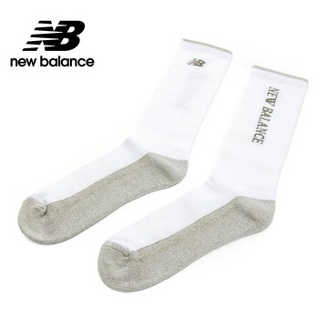【New Balance官方旗艦店】中長襪_LAS50051WG_中性_白綠色