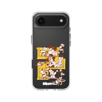 iPhone Air Clear Case（相機按鈕） 透明 - 迪士尼-米奇 Mickey - 朋友們的三連拍